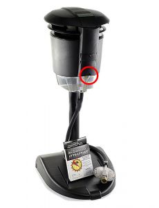 Область, куда нужно располагать аттрактант Октенол в модели Flowtron PV440B