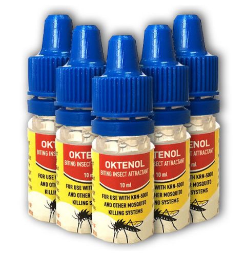 Приманка Октенол "SITITEK" - 5 флаконов для уничтожителей комаров и других кровососущих насекомых KRN, GRAD Black G1 и других ловушек
